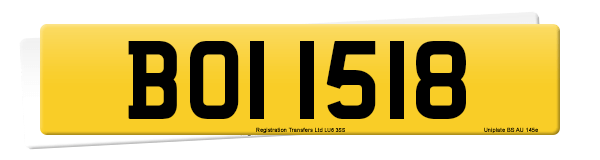 Registration number BOI 1518